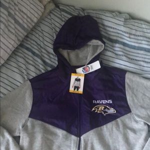 Ravens zip up jacket. Official NFL gear